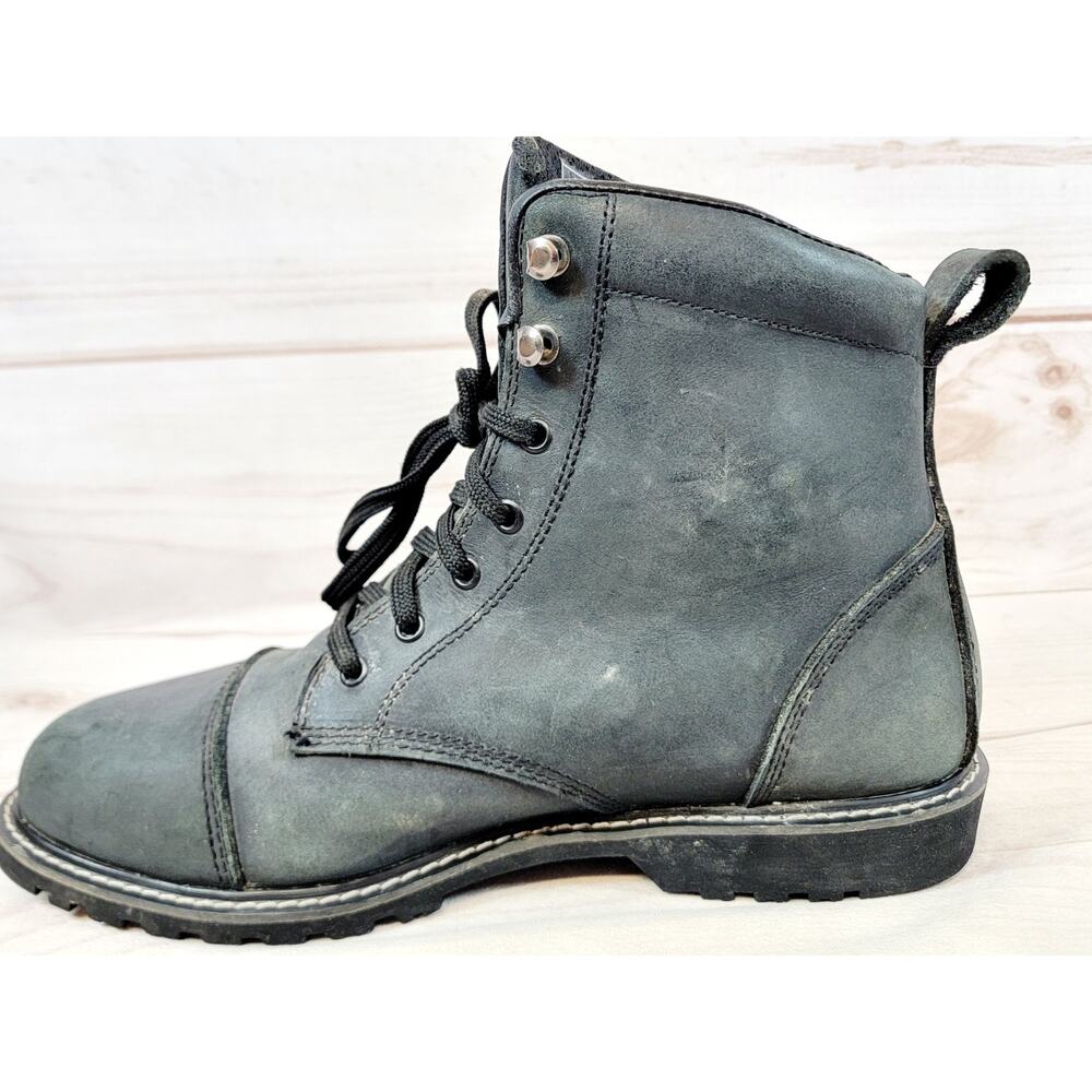 Street & Steel 126365 Riding Reinforced Toe Black Leather Boots - Men’s Size 11 - Picture 7 of 16